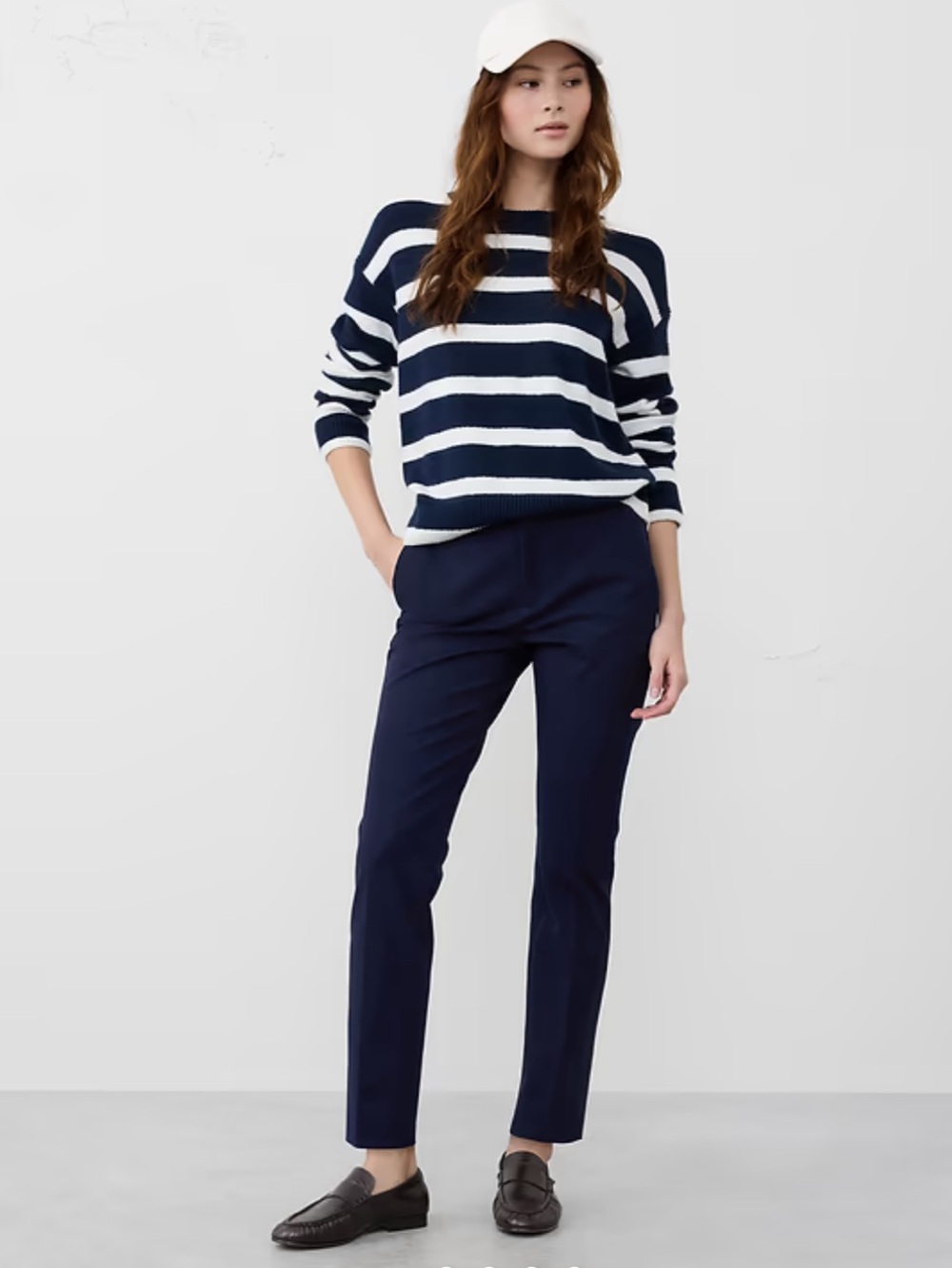 Banana Republic Sloan Ankle Length Navy Pants